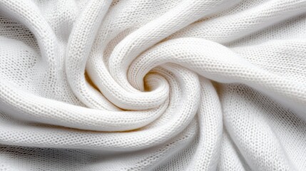 Aufkleber - A white fabric with a spiral pattern
