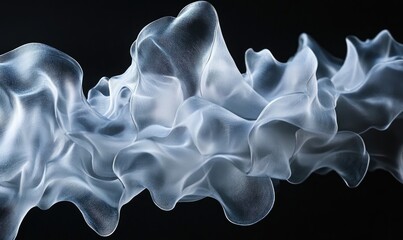 Fototapete - A piece of art that is made of ice and has a very abstract