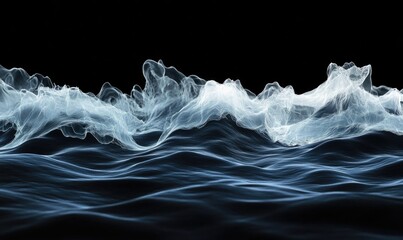 Fototapete - A computer generated image of a wave in the ocean