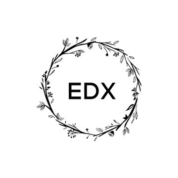 EDX creative minimalist letter logo.