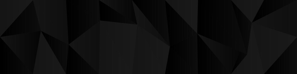 Poster - Abstract geometric polygon pattern with dark triangular shapes.