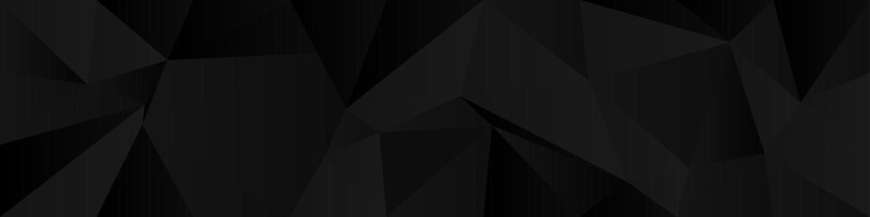 Poster - Abstract geometric black polygon background for modern design and digital art projects.