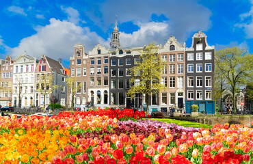 Wall Mural - houses of amstardam, netherlands