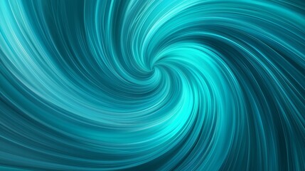 Fototapete - Abstract bright turquoise neon color background swirling towards the center. 8