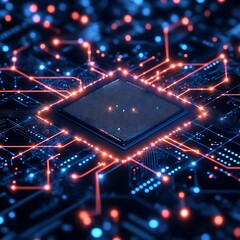 Poster - Circuit board CPU technology