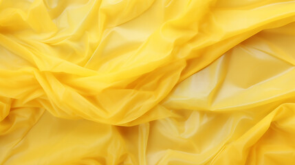 Poster - abstract yellow fabric texture with soft waves and soft yellow fabric with gentle folds and waves.