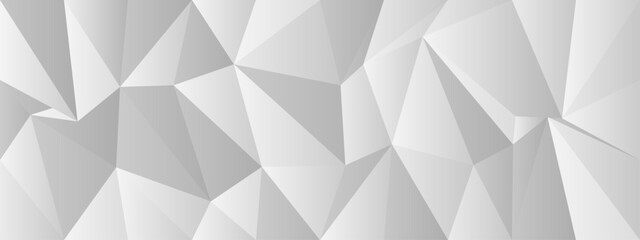 Poster - Geometric abstract chaos in minimalist grayscale design for modern backgrounds and textures.