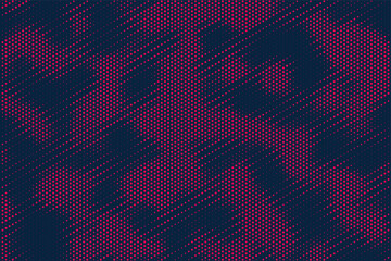 Poster - Grunge halftone gradient texture. Faded grit noise background. Sandy gritty wallpaper. Retro pixelated backdrop. blue and pink anime or manga comic overlay. Vector graphic design textured halftone	