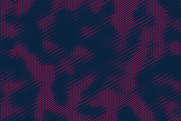 Poster - Grunge halftone gradient texture. Faded grit noise background. Sandy gritty wallpaper. Retro pixelated backdrop. blue and pink anime or manga comic overlay. Vector graphic design textured halftone	