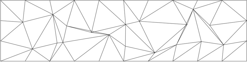 Poster - Abstract geometric polygonal chaos pattern for modern design and decoration projects.