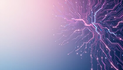 Aufkleber - Exploring digital circuit patterns technology landscape graphic design modern environment abstract viewpoint innovative concepts for future progress