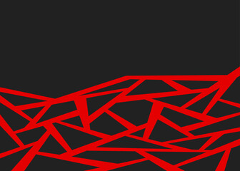 Aufkleber - Abstract background with geometric lines pattern and with some copy space area