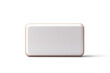 © AIPERA - a white and gold square shaped object cutout and isolated on transparent background