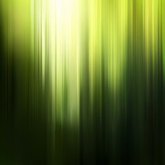Poster - Abstract Green Motion Blur: Forest Light Streaks and Shadows, a Serene Ambience in Nature