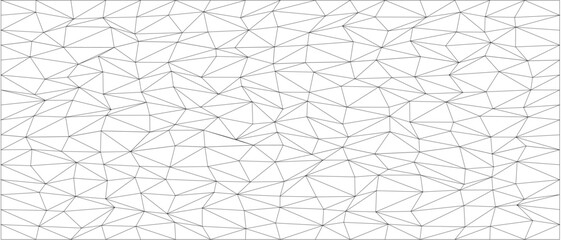 Poster - Abstract geometric wireframe pattern for modern design and visual art projects.