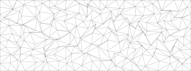Poster - Geometric abstract pattern with irregular triangles for modern design projects.