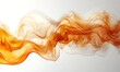 © Octora - Abstract Orange And Brown Fluid Waves On White Backgrounds