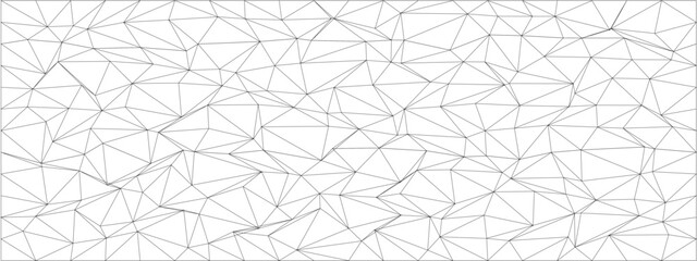 Poster - Abstract geometric pattern with chaotic triangles and lines for modern design.