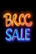 © sonswirl - Vibrant neon sign announcing a sale