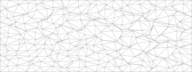 Poster - Abstract geometric pattern with intersecting lines creating chaotic shapes for modern design.