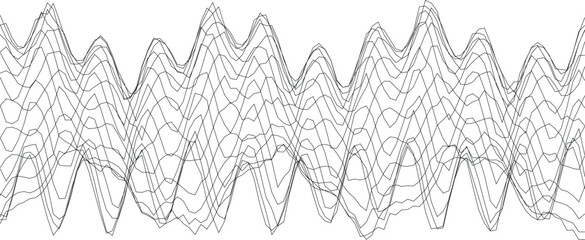 Poster - Abstract wave pattern design for modern art and digital backgrounds.