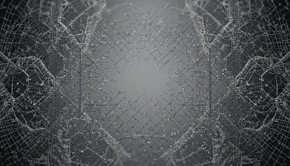 Poster - Dynamic abstract visualization of digital connections technological space graphic design minimalistic environment central focus digital art concepts
