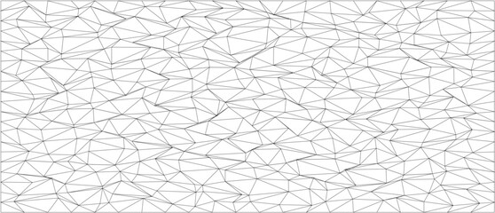 Poster - Abstract geometric pattern with chaotic polygonal lines for modern art or design.