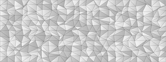 Poster - Abstract geometric pattern with triangular shapes in monochrome for modern design and backgrounds.