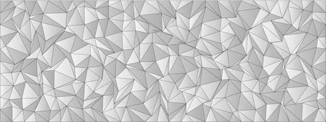 Poster - Geometric abstract chaos in black and white – modern minimalist pattern for wallpaper or background design.