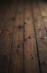 Aufkleber - Old wooden floor texture with natural brown wood grain. Background shows planks with knots. Dark wooden surface texture perfect for background, design. Rustic wood floor detail for product placement.