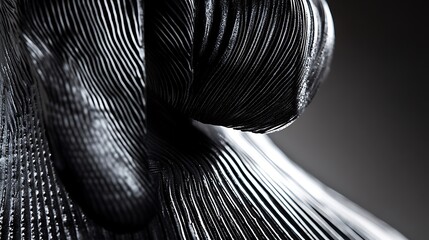 Poster - A dynamic interplay of contrasting black and white textures and lines