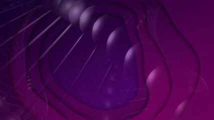 Poster - Layered purple and pink shapes creating flowing pattern, resembling animation design