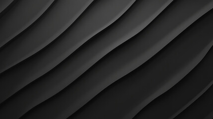 Poster - A close up of dark gray smooth wavy lines creating an abstract and modern background pattern design