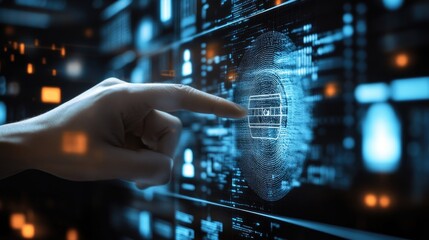 Poster - Real-time biometric security authentication system ensuring safe banking transactions.