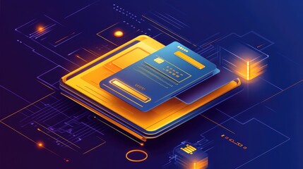 Poster - Secure fintech platform scanning digital payments for fraud prevention and real-time alerts.