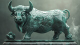 Chinese cow jade statue design high resolution hd picture. Sacred Carapace. Illustration