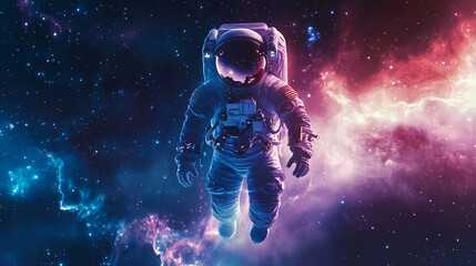 Wall Mural - astronaut shimmering capsule