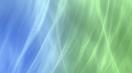 Aufkleber - Abstract geometric background with dynamic diagonal lines in blue, green, and white tones creating a sense of movement