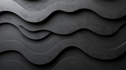 Aufkleber - Abstract Dark Wavy Texture Background Design With Random Pattern