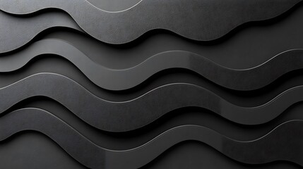 Aufkleber - Abstract Dark Wavy Texture Background Design With Random Pattern