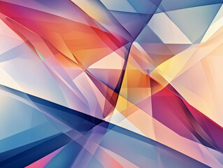 Poster - Abstract Geometric Design with Vibrant Colors for Modern Art Background