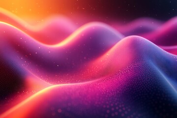 Wall Mural - abstract colorful background with waves and stars.