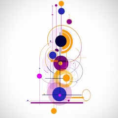 Poster - Stunning colorful abstract design with swirling patterns and bold hues creating an artistic experience