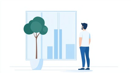 Poster - explaining supervisor guiding a new employee through company processes.