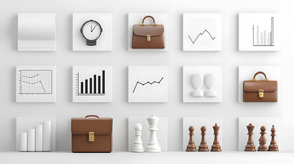 Poster - Elevating business strategy insights from data visualizations office space graphic displays modern environment perspective