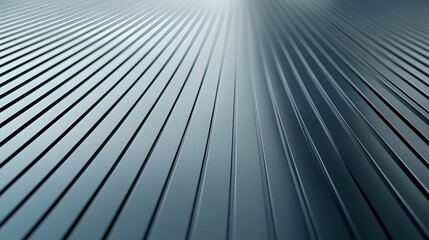 Fototapete - A sleek futuristic background composed of parallel metallic lines in cool tones creating a clean contemporary and abstract visual