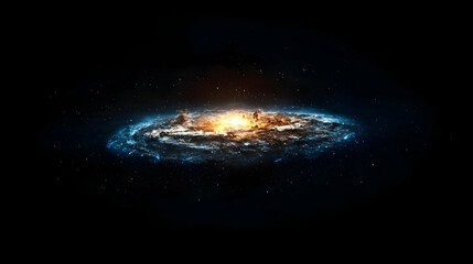 Wall Mural - Spiral Galaxy In Deep Space