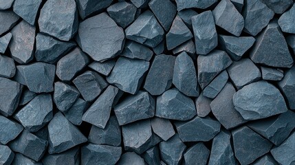 Aufkleber - Dark Grey Rough Stones Texture Background  Ideal for Design Projects and Wallpapers A Close Up View of a Stone Wall