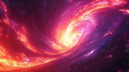 Poster - Breathtaking spiral galaxy forming a luminous swirl of cosmic rays creating a stunning visual of celestial beauty