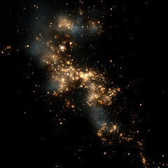Wall Mural - space background with stars